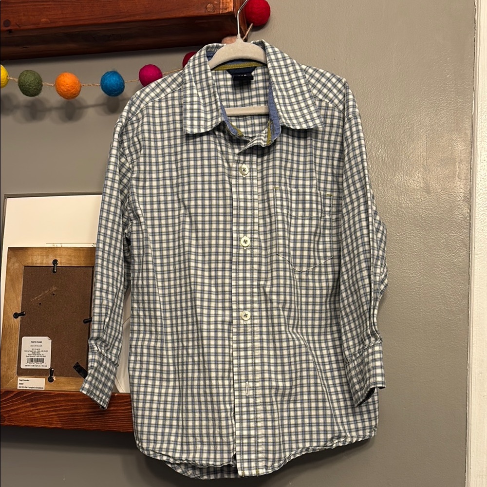 GAP KIDS Checkered Button-Up Shirt